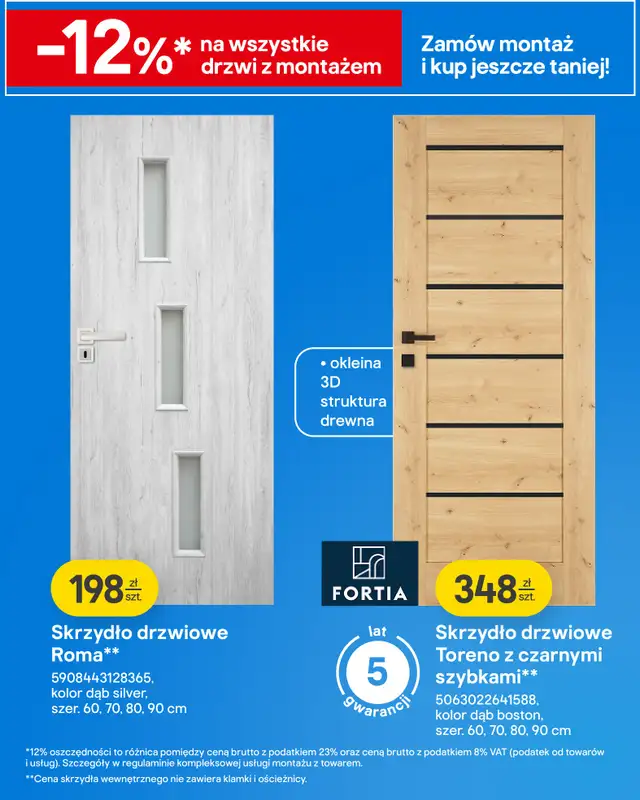 Castorama - gazetka promocyjna Podłogi, drzwi od środy 04.03 do wtorku 17.03 - strona 9