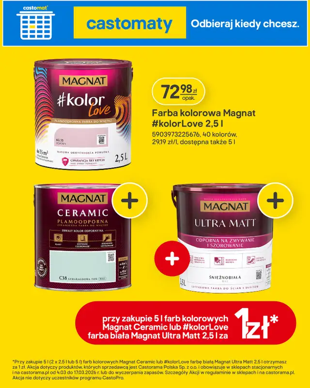 Castorama - gazetka promocyjna Farby, oświetlenie, tekstylia od środy 04.03 do wtorku 17.03 - strona 2