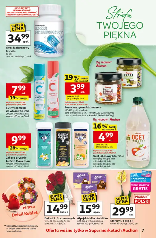 Auchan - gazetka promocyjna Gazetka 30 Lat Supermarket Auchan od czwartku 05.03 do środy 11.03 - strona 7
