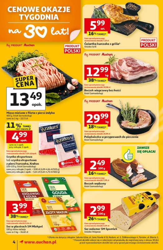Auchan - gazetka promocyjna Gazetka 30 Lat Supermarket Auchan od czwartku 05.03 do środy 11.03 - strona 4