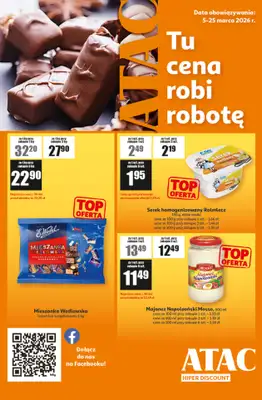 Auchan - gazetka promocyjna Gazetka ATAC Hiper Discount od czwartku 05.03 do środy 25.03