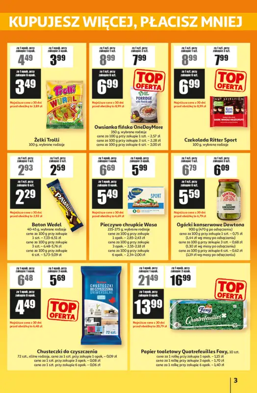 Auchan - gazetka promocyjna Gazetka ATAC Hiper Discount od czwartku 05.03 do środy 25.03 - strona 3