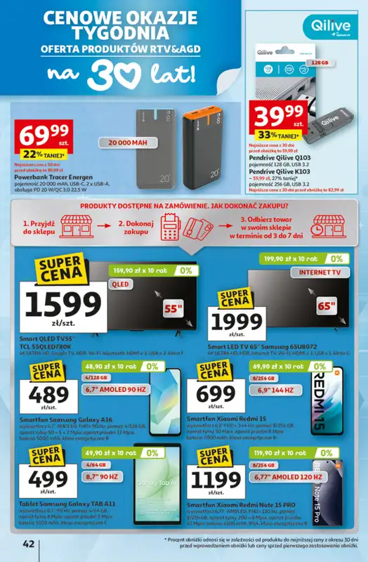 Auchan - gazetka promocyjna Gazetka 30 Lat Hipermarket Auchan od czwartku 05.03 do środy 11.03 - strona 42