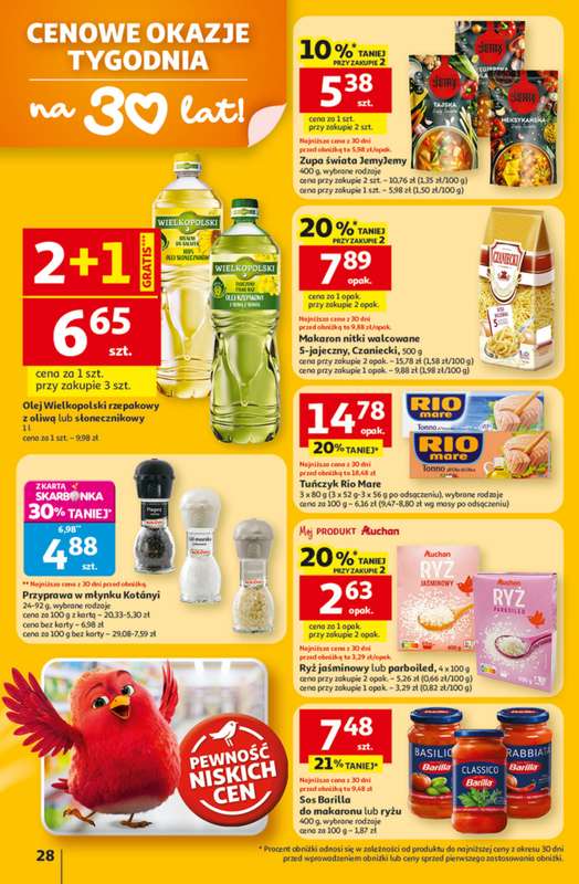 Auchan - gazetka promocyjna Gazetka 30 Lat Hipermarket Auchan od czwartku 05.03 do środy 11.03 - strona 28