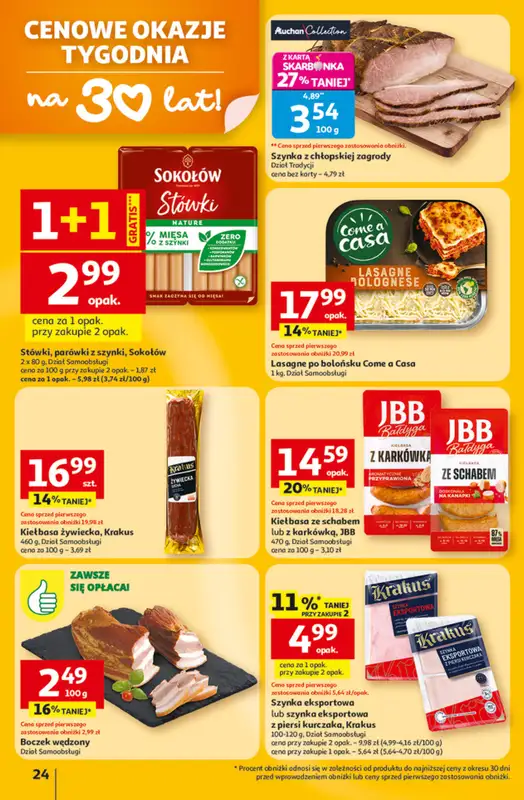 Auchan - gazetka promocyjna Gazetka 30 Lat Hipermarket Auchan od czwartku 05.03 do środy 11.03 - strona 24