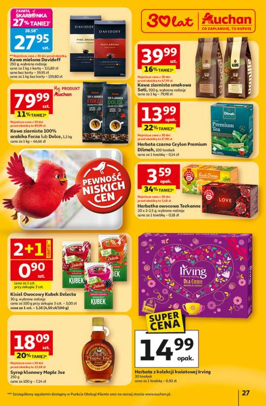 Auchan - gazetka promocyjna Gazetka 30 Lat Hipermarket Auchan od czwartku 05.03 do środy 11.03 - strona 27