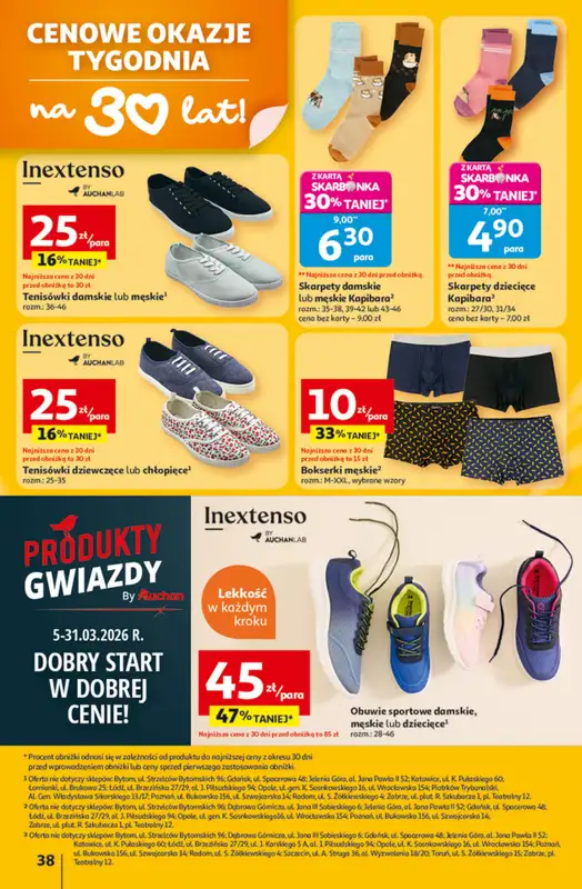 Auchan - gazetka promocyjna Gazetka 30 Lat Hipermarket Auchan od czwartku 05.03 do środy 11.03 - strona 38