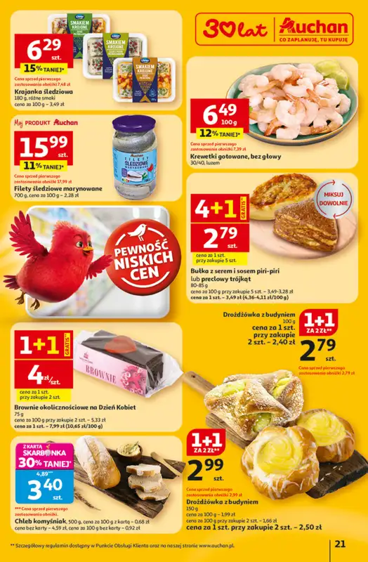 Auchan - gazetka promocyjna Gazetka 30 Lat Hipermarket Auchan od czwartku 05.03 do środy 11.03 - strona 21