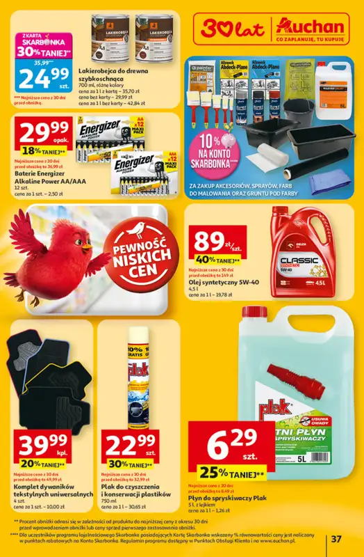 Auchan - gazetka promocyjna Gazetka 30 Lat Hipermarket Auchan od czwartku 05.03 do środy 11.03 - strona 37