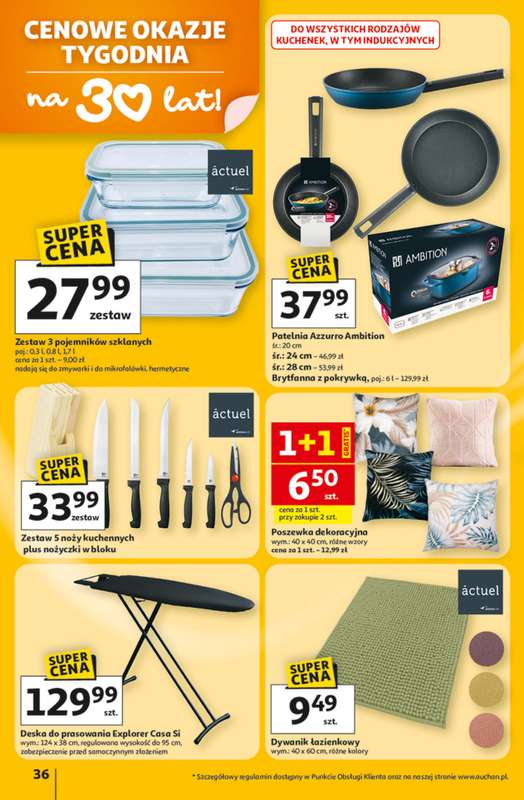 Auchan - gazetka promocyjna Gazetka 30 Lat Hipermarket Auchan od czwartku 05.03 do środy 11.03 - strona 36