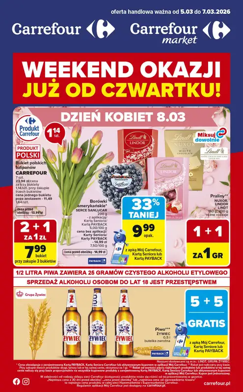 Carrefour - gazetka promocyjna Gazetka Weekend okazji już od czwartku  
