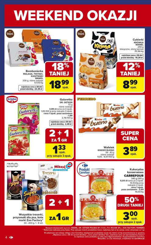 Carrefour Market - gazetka promocyjna Gazetka Weekend promek już od czwartku od czwartku 05.03 do soboty 07.03 - strona 4