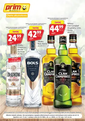 Prim Market - gazetka promocyjna Gazetka alkoholowa od wtorku 03.03 do wtorku 31.03