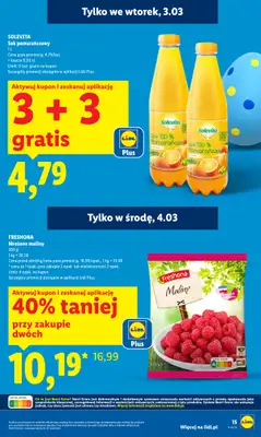 Lidl - gazetka promocyjna Oferta od poniedziałku od poniedziałku 02.03 do środy 04.03 - strona 15