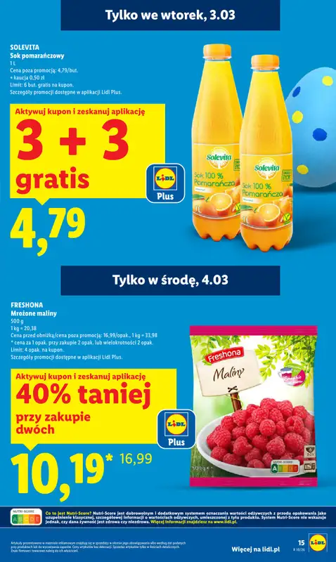Lidl - gazetka promocyjna Oferta od poniedziałku od poniedziałku 02.03 do środy 04.03 - strona 15