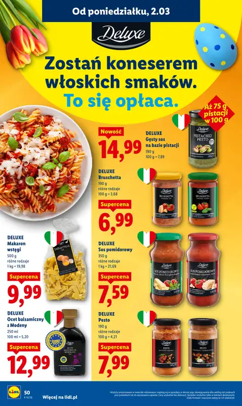 Lidl - gazetka promocyjna Oferta od poniedziałku od poniedziałku 02.03 do środy 04.03 - strona 50