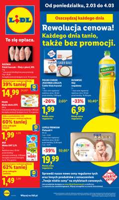 Lidl - gazetka promocyjna Oferta od poniedziałku od poniedziałku 02.03 do środy 04.03