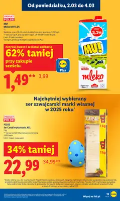 Lidl - gazetka promocyjna Oferta od poniedziałku od poniedziałku 02.03 do środy 04.03 - strona 19