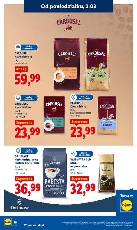 Lidl - gazetka promocyjna Oferta od poniedziałku od poniedziałku 02.03 do środy 04.03 - strona 58