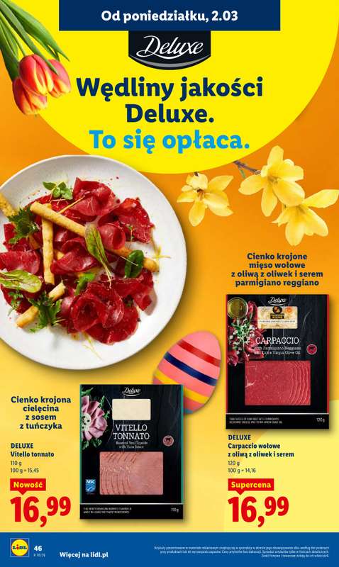 Lidl - gazetka promocyjna Oferta od poniedziałku od poniedziałku 02.03 do środy 04.03 - strona 46