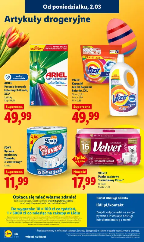Lidl - gazetka promocyjna Oferta od poniedziałku od poniedziałku 02.03 do środy 04.03 - strona 66