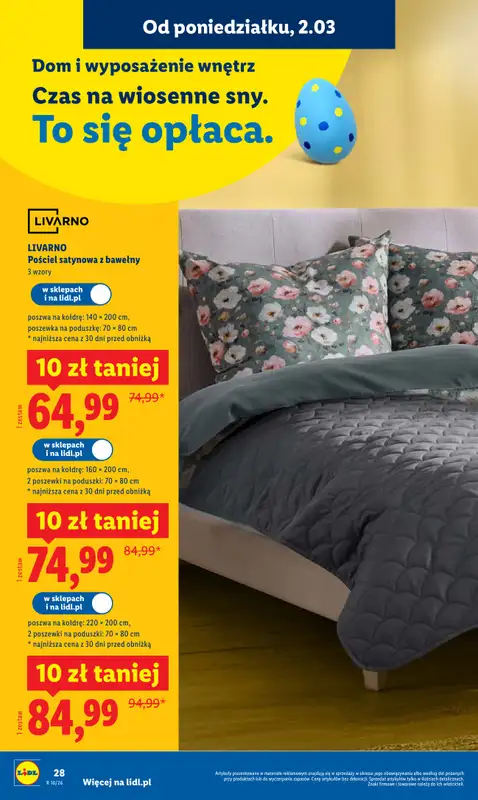 Lidl - gazetka promocyjna Oferta od poniedziałku od poniedziałku 02.03 do środy 04.03 - strona 28