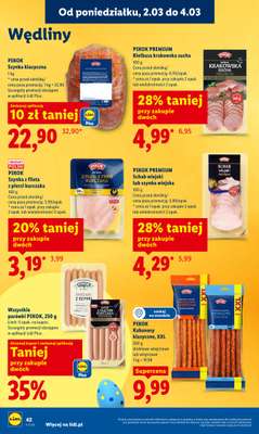 Lidl - gazetka promocyjna Oferta od poniedziałku od poniedziałku 02.03 do środy 04.03 - strona 42