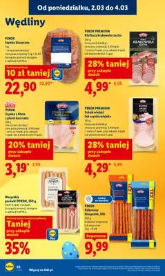 Lidl - gazetka promocyjna Oferta od poniedziałku od poniedziałku 02.03 do środy 04.03 - strona 42