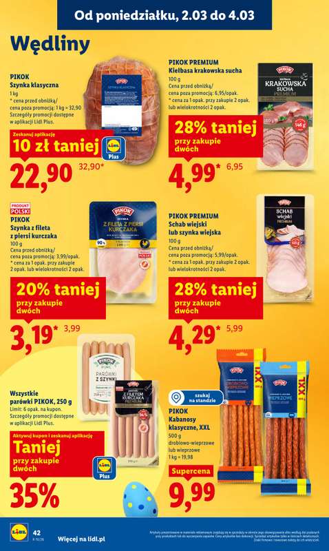 Lidl - gazetka promocyjna Oferta od poniedziałku od poniedziałku 02.03 do środy 04.03 - strona 42