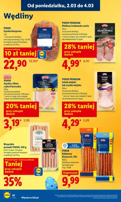 Lidl - gazetka promocyjna Oferta od poniedziałku od poniedziałku 02.03 do środy 04.03 - strona 42