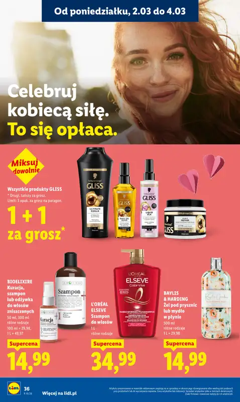 Lidl - gazetka promocyjna Oferta od poniedziałku od poniedziałku 02.03 do środy 04.03 - strona 36
