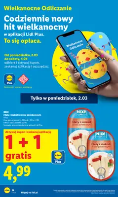 Lidl - gazetka promocyjna Oferta od poniedziałku od poniedziałku 02.03 do środy 04.03 - strona 14