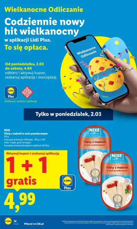 Lidl - gazetka promocyjna Oferta od poniedziałku od poniedziałku 02.03 do środy 04.03 - strona 14