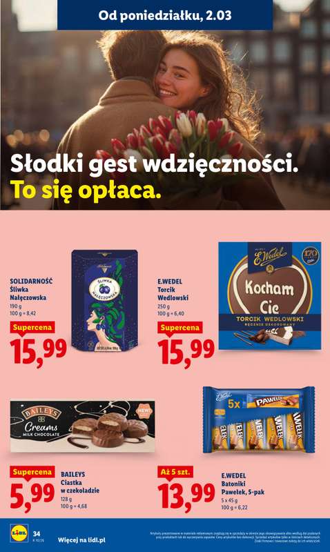 Lidl - gazetka promocyjna Oferta od poniedziałku od poniedziałku 02.03 do środy 04.03 - strona 34