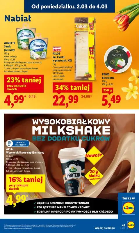 Lidl - gazetka promocyjna Oferta od poniedziałku od poniedziałku 02.03 do środy 04.03 - strona 43