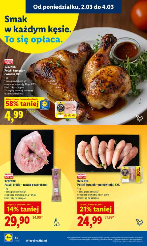 Lidl - gazetka promocyjna Oferta od poniedziałku od poniedziałku 02.03 do środy 04.03 - strona 40