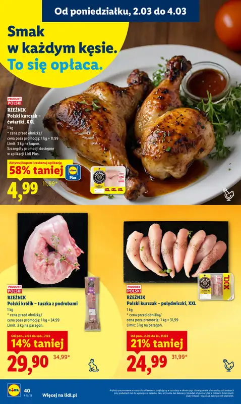 Lidl - gazetka promocyjna Oferta od poniedziałku od poniedziałku 02.03 do środy 04.03 - strona 40