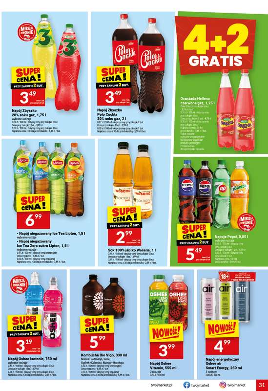 Twój Market - gazetka promocyjna Gazetka od środy 04.03 do wtorku 10.03 - strona 31