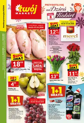 Twój Market - gazetka promocyjna Gazetka od środy 04.03 do wtorku 10.03