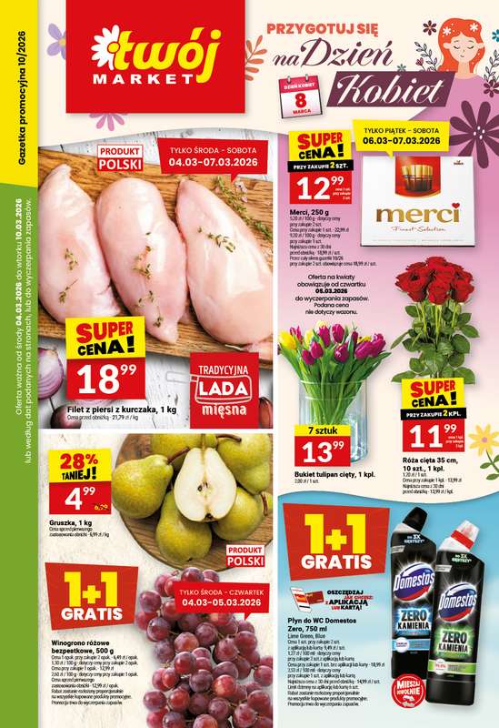 Twój Market - gazetka promocyjna Gazetka od środy 04.03 do wtorku 10.03