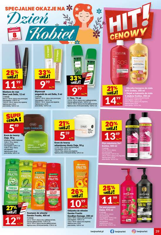 Twój Market - gazetka promocyjna Gazetka od środy 04.03 do wtorku 10.03 - strona 39