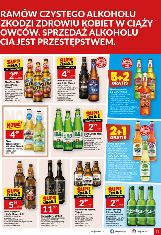 Twój Market - gazetka promocyjna Gazetka od środy 04.03 do wtorku 10.03 - strona 33
