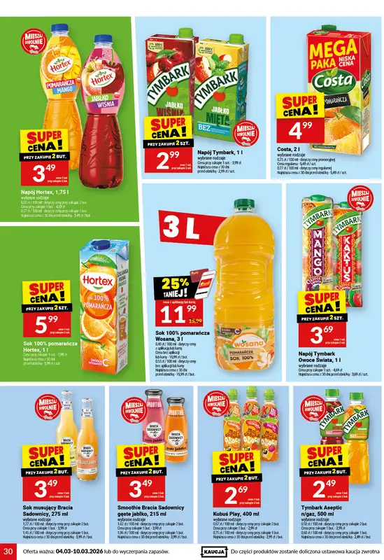 Twój Market - gazetka promocyjna Gazetka od środy 04.03 do wtorku 10.03 - strona 30