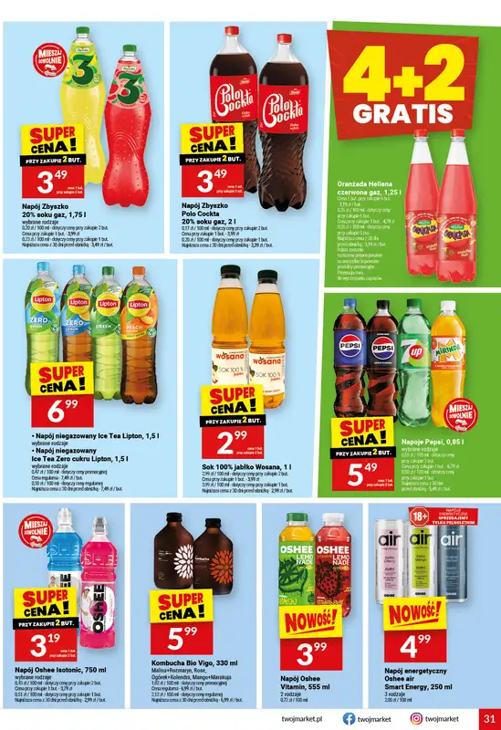 Twój Market - gazetka promocyjna Gazetka od środy 04.03 do wtorku 10.03 - strona 31