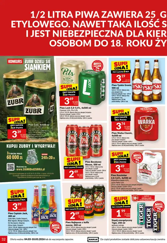 Twój Market - gazetka promocyjna Gazetka od środy 04.03 do wtorku 10.03 - strona 32