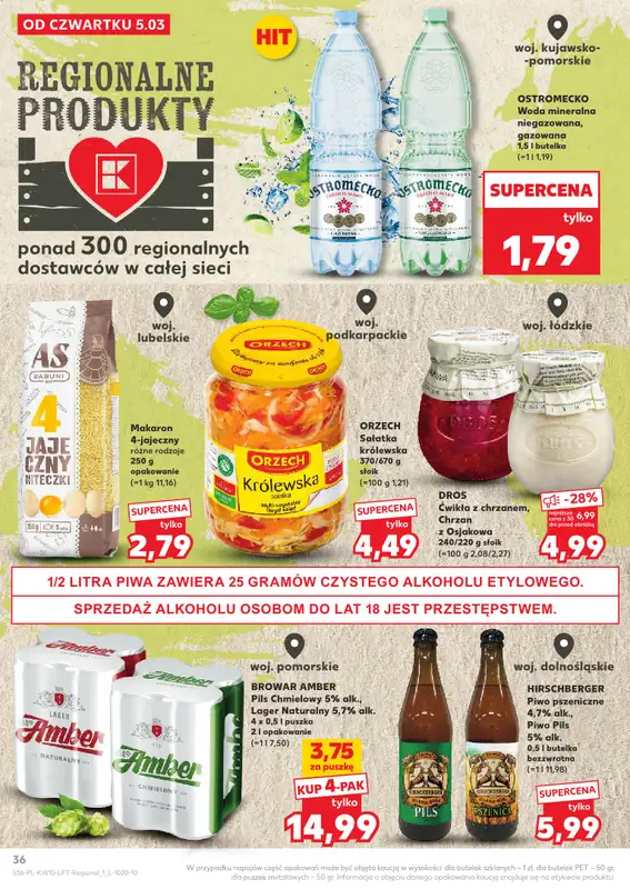 Kaufland - gazetka promocyjna Oferta Kaufland od czwartku 05.03 do środy 11.03 - strona 36