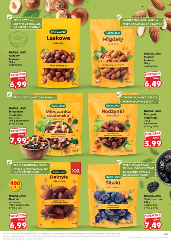 Kaufland - gazetka promocyjna Oferta Kaufland  do środy 11.03 - strona 43