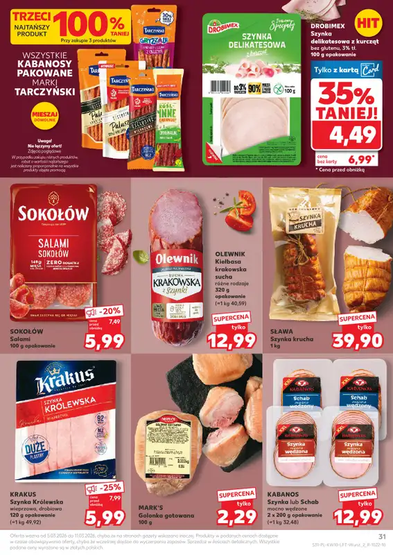 Kaufland - gazetka promocyjna Oferta Kaufland od czwartku 05.03 do środy 11.03 - strona 31
