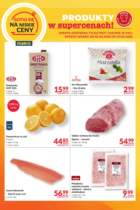 Makro - gazetka promocyjna Ulotka Gotuj się na niskie ceny od poniedziałku 02.03 do soboty 14.03 - strona 2
