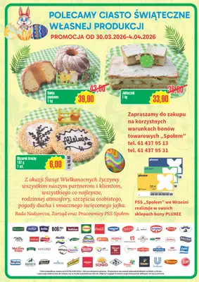 Społem - Blisko i Korzystnie - gazetka promocyjna Gazetka PSS Września od piątku 06.03 do soboty 04.04 - strona 8